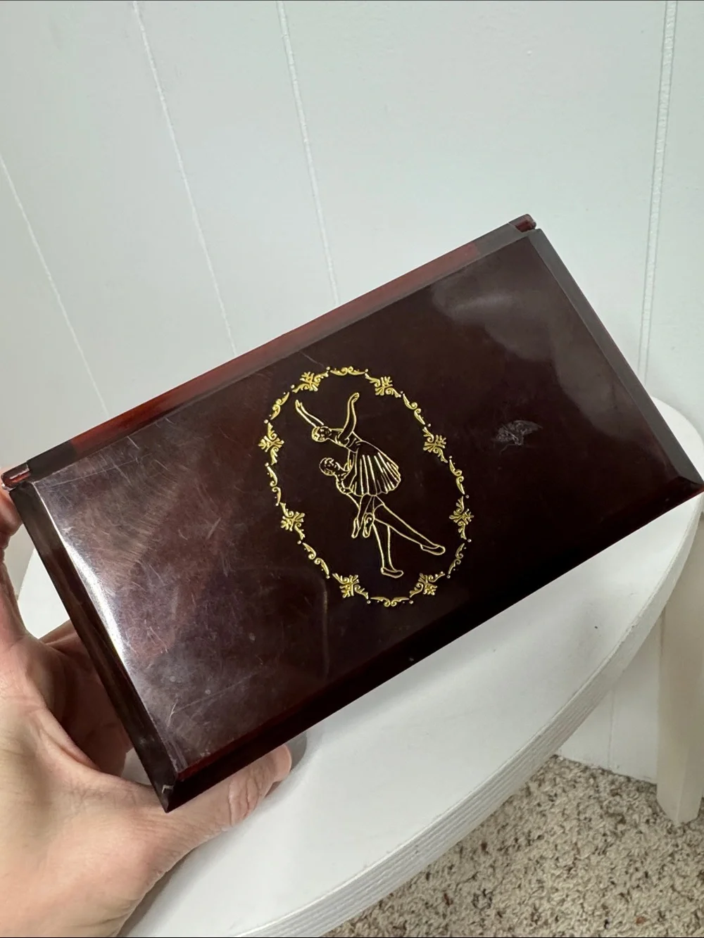 Vintage music jewelry box